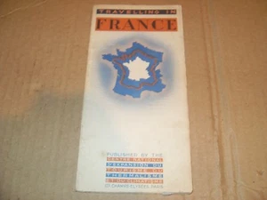 Vintage Map Of Travelling In France - 1938 - Picture 1 of 4