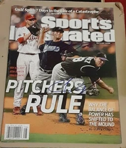 U JIMENEZ ROCKIES J JOHNSON MARLINS SIGNED SPORTS ILLUSTRATED SI COA NO LABEL - Picture 1 of 1