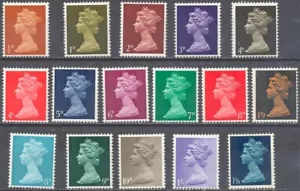 Gran Bretaña 1967/70 Yvert #471/86 Básico Isabel II MNH-VF - Imagen 1 de 1