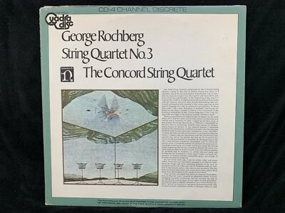 ROCHBERG String Quartet #3 - CONCORD QUARTET - NONESUCH QUAD ST LP - Image 1 of 4