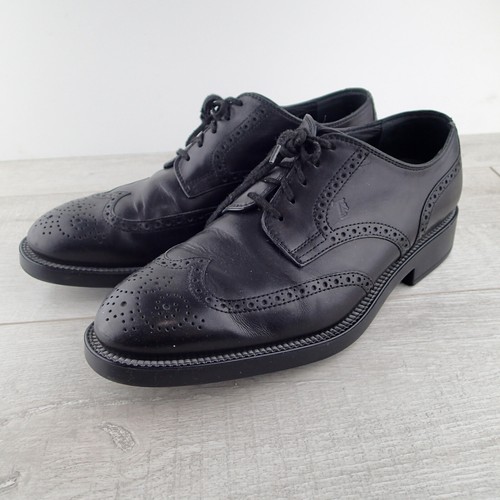 TOD’S Scarpe eleganti Oxford Tod's da uomo UK 7 5 US 8 5 in pelle nera a coda di rondine stringate