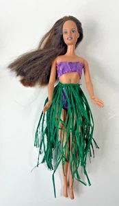 Barbie Polinesia Bailarina 1990 Mattel Hierba Hula Falda 12" Alto - Imagen 1 de 3