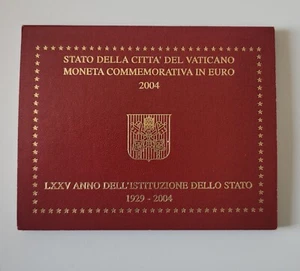 2 Euro Vatikan 2004 "75 Jahre Vatikanstaat", stgl. im Originalfolder - Bild 1 von 4