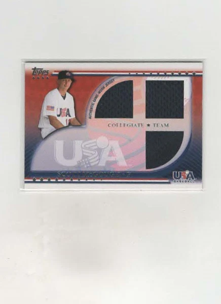 2010 Topps USA Baseball Triple Jersey Scott McGough #USAR-SM - Image 1 of 2