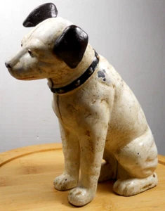 Hucha moneda de hierro fundido vintage Department 56 Nipper Victor RCA Records perro - Imagen 1 de 17