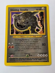 Shining Steelix 112/105 Neo Destiny Pokemon Holo Foil Secret Rare Nice! - Picture 1 of 2