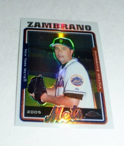 2005 Topps Chrome - Victor Zambrano Pitcher New York Mets Refractor Card 342 - Bild 1 von 5