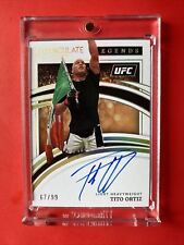 2022 Panini Immaculate Collection UFC Legends Autograph Tito Ortiz 67/99 Car