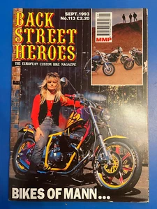 Back Street Heroes Motorcycle Magazine September 1993 #113 Custom Bike Mag 107C - Imagen 1 de 2