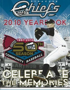 SYRACUSE CHIEFS 2010 ANNUARIO WASHINGTON NATIONALS AAA MINOR LEAGUE STRASBURGO - Foto 1 di 1