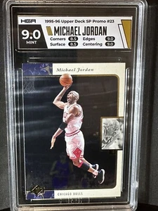 1995-96 Upper Deck SP Michael Jordan #23 Promo Gold Back Chicago Bulls HGA 9 � - Imagen 1 de 6