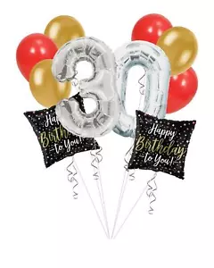 Happy Birthday to You Luftballon Blumenstrauß, Geburtstag Party Luftballons (10 Luftballons) - Bild 1 von 1