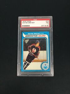 1979 Wayne Gretzky Topps #18 PSA 7 NM Rookie RC Hockey Card Edmonton Oilers