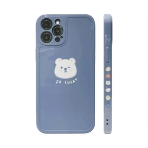 Bear iPhone Case Cute Protective Cover Silicon 13, 12, XS - Picture 1 of 10