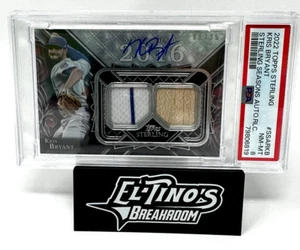 KRIS BRYANT 2022 Topps Sterling Dual Relic Auto 08/25 PSA 8 CHICAGO CUBS - Picture 1 of 3