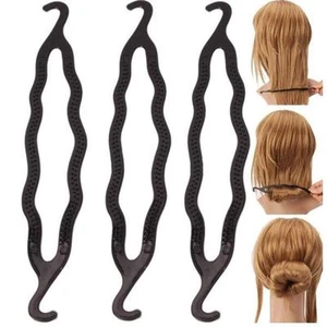 2 x Hair Twist Styling Clip Stick Bun Maker Braid Tool Hair Accessories - Picture 1 of 6