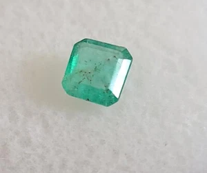 EMERALD  .65 CT NATURAL COLOMBIAN EMERALD LOOSE STONE GEMSTONE 5 X 5 mm - Picture 1 of 8