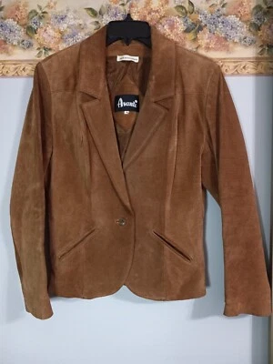 Avanti Brown Pig Suede Small 8 Cowboy Outdoor Classic Jacket - Image 1 of 4