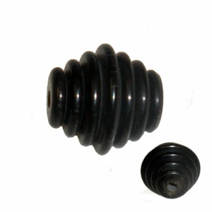 4 Grosses perles en corne striées - Imagen 1 de 1