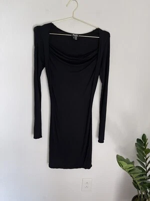FAITH CONNEXION Y2K 90's Cowl Neck Goth Dress Size Small - Image 1 of 4