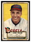 1952 Topps BASEBALL #88 Bob Feller 52T2-02