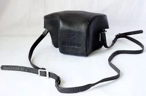 Vintage Nikon F Nippon Kogaku Kamera halbweiches schwarzes Leder Eveready Case mit Riemen - Bild 1 von 12