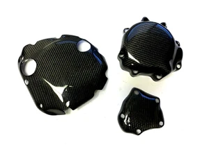 Carbon Fiber engine and clutch covers for Suzuki GSXR600 GSXR750 K4 2004-2005 - Bild 1 von 3