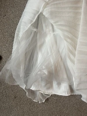 Monsoon Girls' Ivory Satin Dress 12/18 Months Christening/Bridesmaid Dress - Image 1 of 4