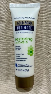 Gold Bond Ultimate Loção Hidratante Restauradora CoQ10 Vitaminas A,C&E 21g 0,75 oz NOVO - Imagem 1 de 2