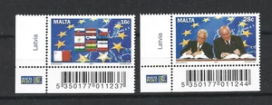 Malta  1341 - 42  Beitritt zur EU  **  (mnh) - Picture 1 of 1