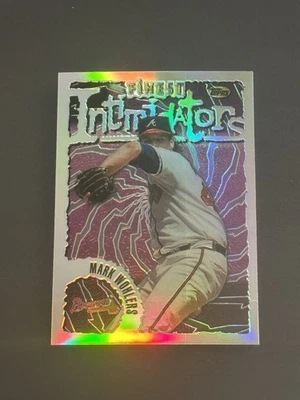 Topps Finest Silver 1996 refractor poco común #180 Mark Wohlers  Foto 1 de 2