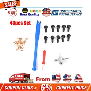 43pcs Set Tire Valve Stem Installation Tool Remover Repair Puller Car Plug Ifbdy - Picture 1 of 11