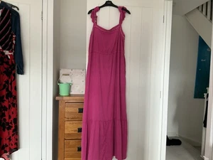 White Stuff Size 18 Pink Dress Bn No Tags - Picture 1 of 8