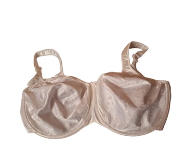 BALI White Underwire Bra 38DDD Style 3562 Satin Minimizer - Image 1 of 4