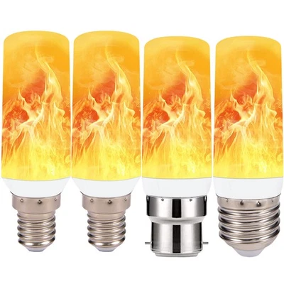 E12/E14/E27/B22 LED Flicker Flame Bulb Fire Burning Effect Light Indoor Lamps - Image 1 of 4