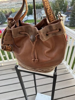 BOLSO DE CUBO/CORDÓN NOCONA, LLEVAR OCULTO, TEMA VAQUERA OCCIDENTAL, EXCELENTE ++ Foto 1 de 4