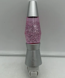 RARE & HTF Lava Lite PINK Sparkle Glitter Mini Lava Lamp Night Light Genuine OEM - Picture 1 of 9