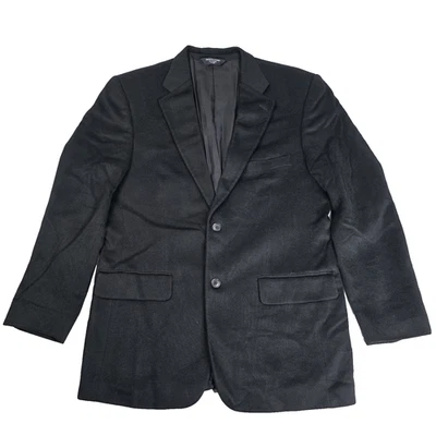 Blazer Pronto Uomo para Hombres 40R Negro 2 Botones 100% Cachemira Chaqueta de Alta Costura Foto 1 de 4