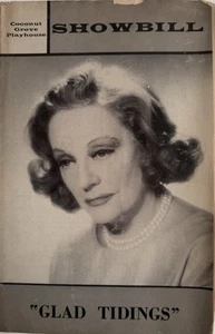 Glad Tidings - Touring Playbill - 1964 - Tallulah Bankhead Coconut Grove - Picture 1 of 2