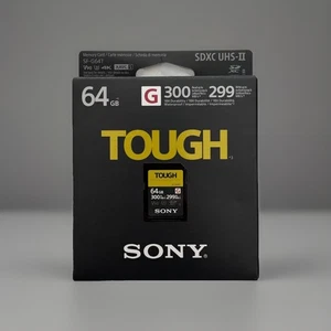 Sony SF-G64T Tarjeta de memoria SD 64GB 299MB/s, UHS-II, SD Tough, G Eerie - Imagen 1 de 2