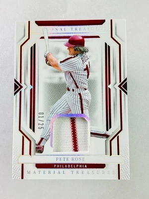 Pete Rose 2024 panini national treasures material treasures Patch /25 - Image 1 of 2