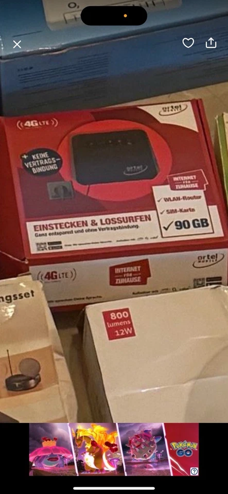 4G|LTE mobiler Ortel WLAN Router (max. 15 MBit/s) Wireless WiFi - ohne Vertrag - Bild 1 von 1