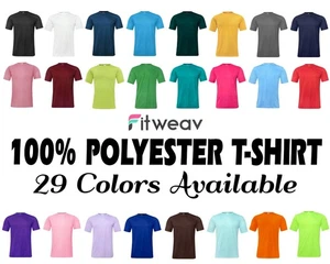 Camisa en Blanco Sublimación 100% Poliéster | Camiseta Poliéster Con Envío Gratis - Imagen 1 de 32