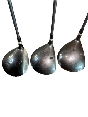 Wilson Ultra Titanium Woods Set 1,3,5, Mens Flex Graphite Shaft RH New Grips - Image 1 of 4