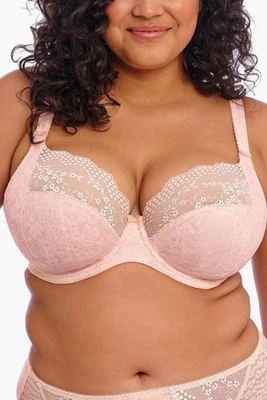Elomi Lucie Stretch Unlined Plunge Balconette Bra 4490 Pale Blush New Size 42H - Image 1 of 4