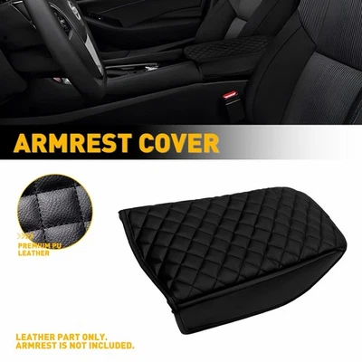 Almohadilla acolchada de cuero para reposabrazos de consola central para Nissan Máxima 2016-2024 Foto 1 de 4