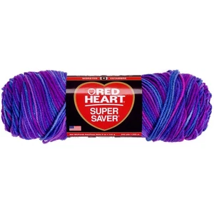 Red Heart Super Saver Yarn-Grape Fizz - E300B-3931 - Bild 1 von 1