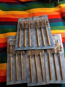Lote de 5 paquetes de pajitas peladoras reutilizables despedidas de soltero paquetes de 3 pajitas - Imagen 1 de 2
