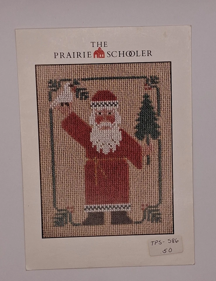 The Prairie Schooler 1986 Santa Counted Cross Stitch Pattern Cardstock - Image 1 of 1
