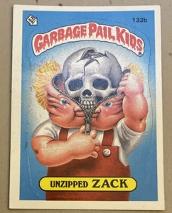 1986 Topps Garbage Pail Kids GPK Sticker Series 4 #132b 🤐 Unzipped ZACK 🤐 - Picture 1 of 6